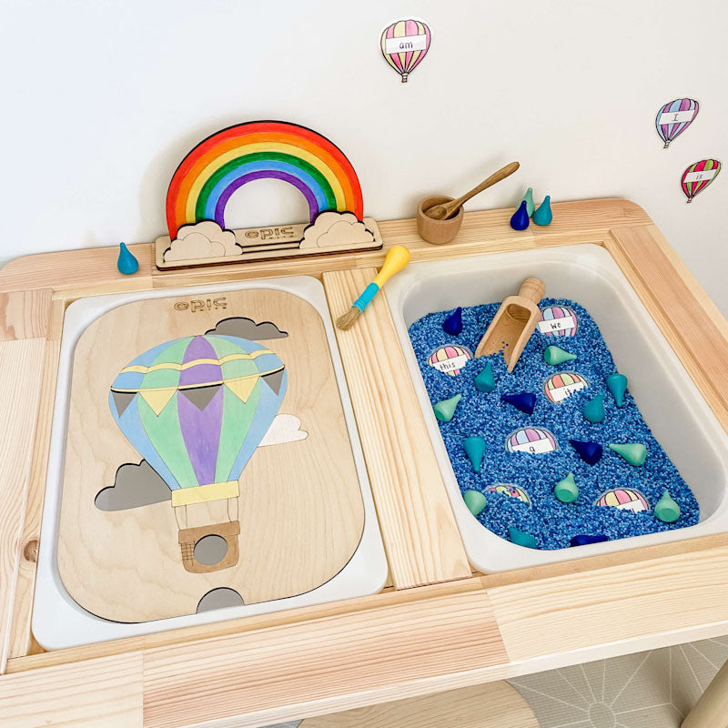 epic-kits-small-world-sensory-play-ideas-toddler-play-ikea-flisat-table-trofast-insert-flisat-table-inserts-australia-flisat-trofast-tub-inserts-hot-air-balloon-play