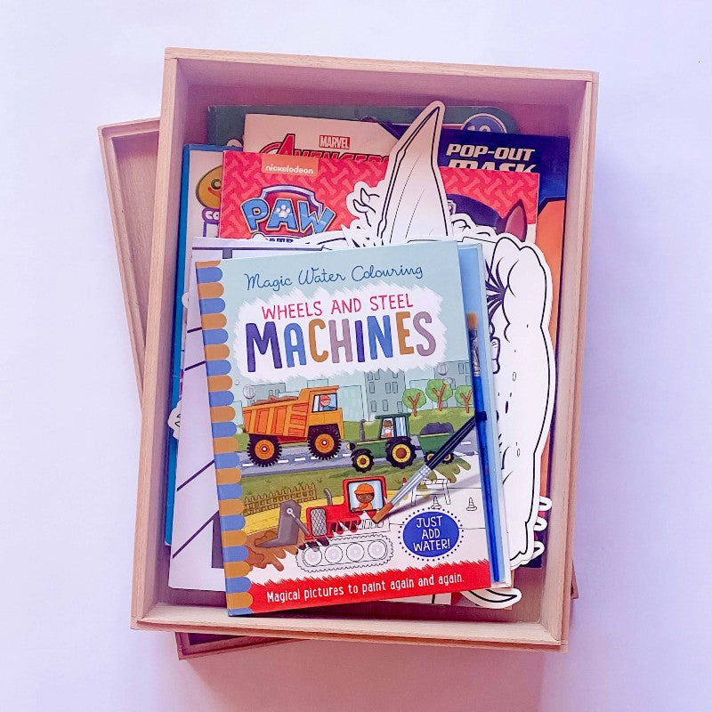 Epic kits explore play imagine create. Small world play, sensory play. Toddler play ideas. Natural eco-friendly play ideas. Sensory play ideas. Wooden toys. Wooden scoop. Fine motor skills. Wooden tongs. Wooden Stones. Wooden trees. Wooden Box.